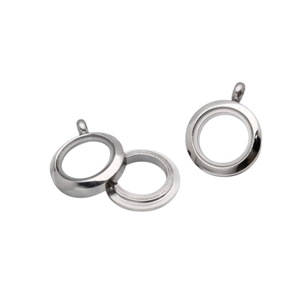 Kleine Ronde Ashanger RVS 15mm - hang1466 - Gedenkhangers kopen# - 15mm - alles - ashangers