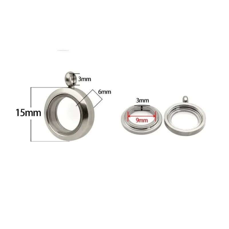 Kleine Ronde Ashanger RVS 15mm - hang1466 - Gedenkhangers kopen# - 15mm - alles - ashangers