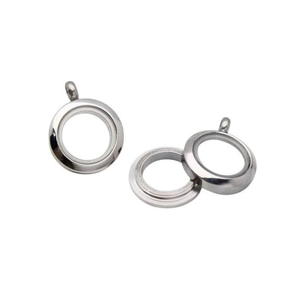 Kleine Ronde Ashanger RVS 15mm - hang1466 - Gedenkhangers kopen# - 15mm - alles - ashangers