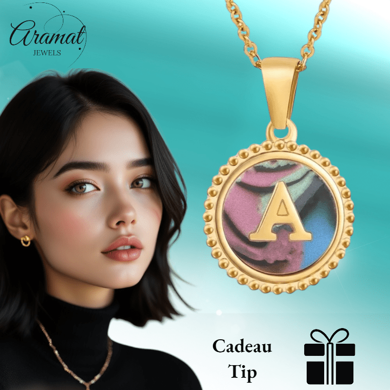 letter Ketting met Abalone Schelp - Aramat Jewels - Halskettingen - cadeautip