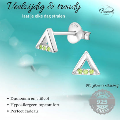 Lichtgroene Kristallen Oorbellen voor Kinderen - oor988 - 30790 - Oorbellen kopen