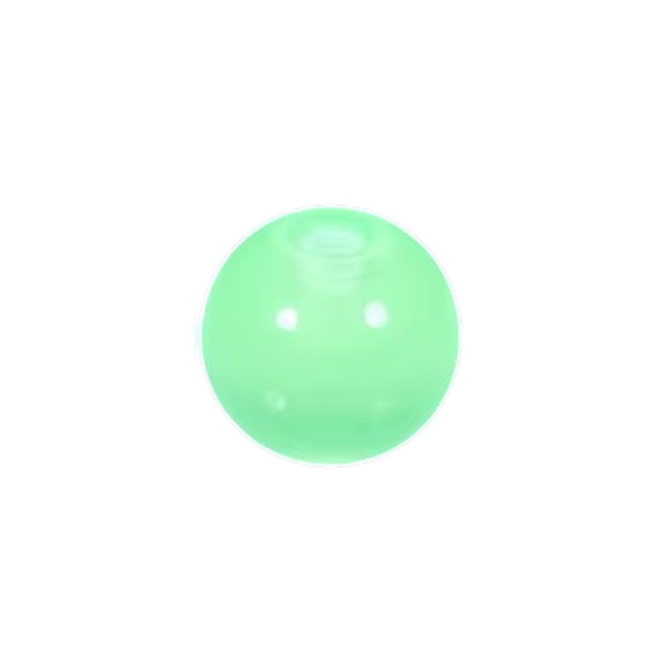 Glow in the Dark Piercing Balletje – Acryl – 6mm (1.6mm Dikte) – Per Stuk