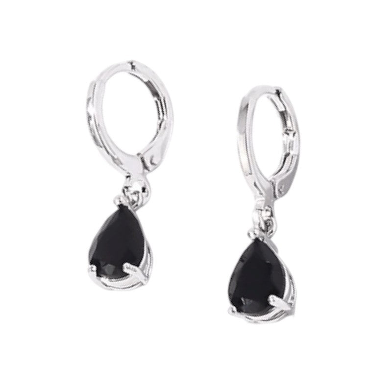 Mini Oorringetjes Meisje – Zwart Zirkonia – 10mm - oor6335 - 66137 - Oorringen kopen# - 10mm - alles - cadeau