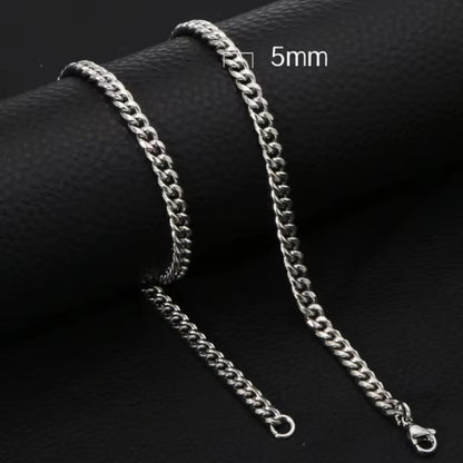 Moderne Zilverkleurige Gourmet Ketting RVS - Aramat Jewels - Halskettingen - cadeautip