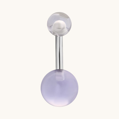 Stijlvolle Transparante Acryl Navelpiercing