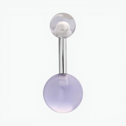 Stijlvolle Transparante Acryl Navelpiercing