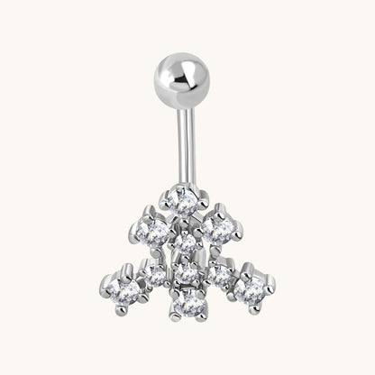 Chirurgisch Stalen Navelpiercing met Zirkonia
