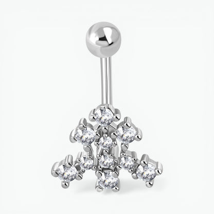 Chirurgisch Stalen Navelpiercing met Zirkonia