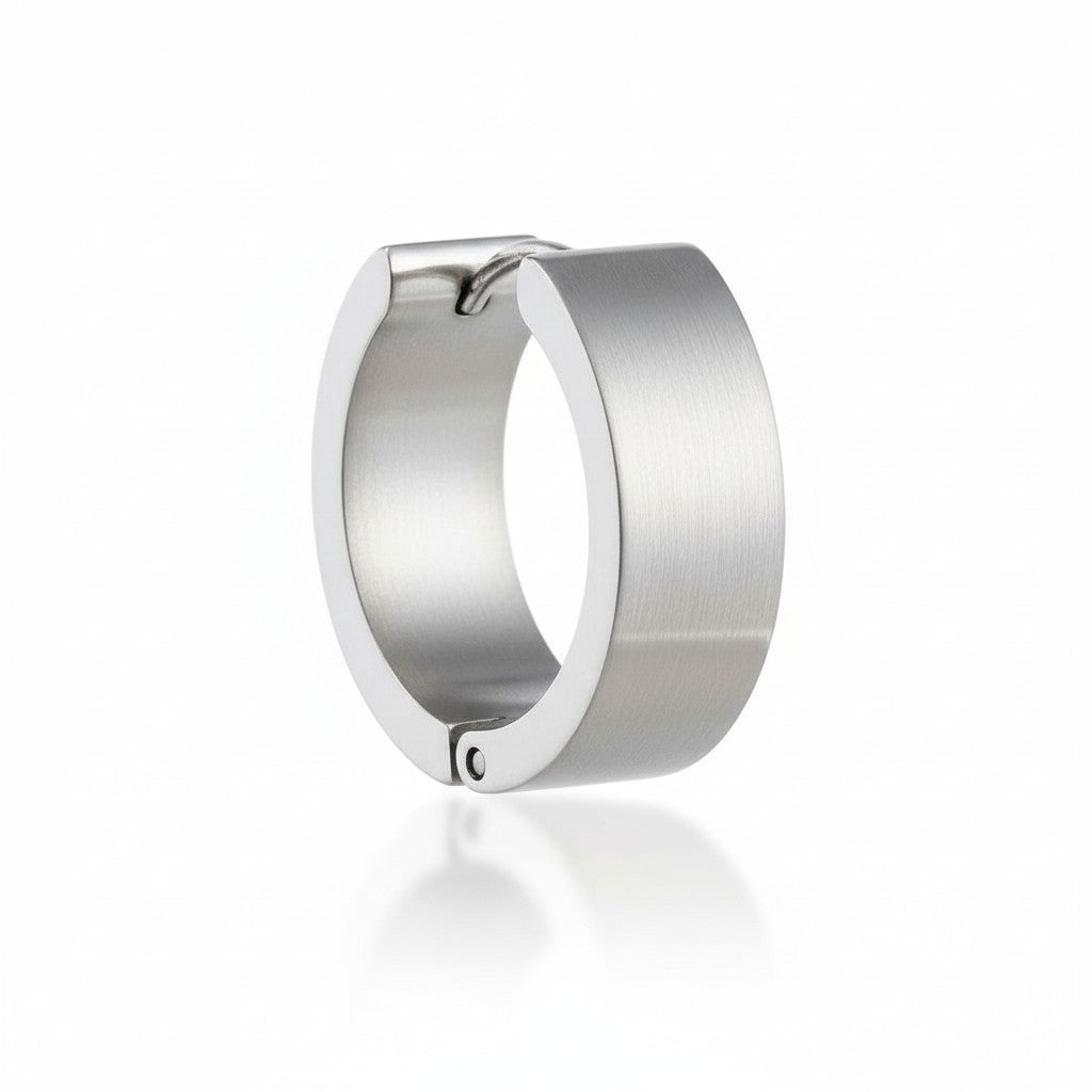 Oorringen – 20mm Creolen Glad Glanzend RVS Zilverkleur Unisex - Aramat Jewels - Oorringen - cadeautip