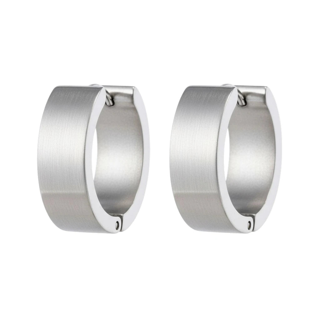 Oorringen – 20mm Creolen Glad Glanzend RVS Zilverkleur Unisex - Aramat Jewels - Oorringen - cadeautip
