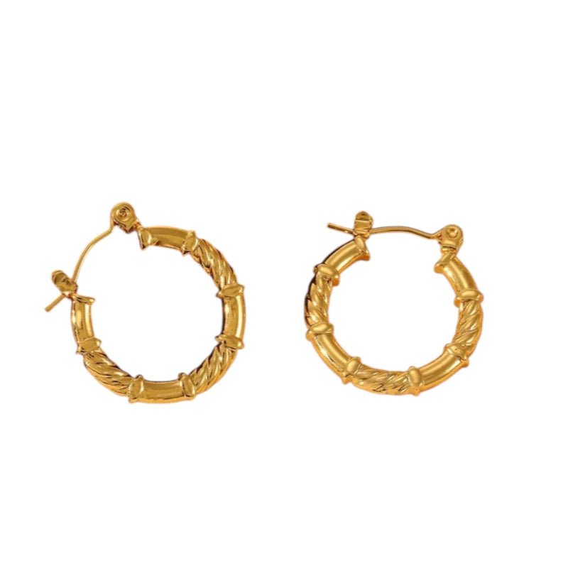 oorringen - gedraaid - glad - goudkleurig - 22mm - oor6404 - 840145 - Oorringen kopen# - 22mm - alles - cadeau