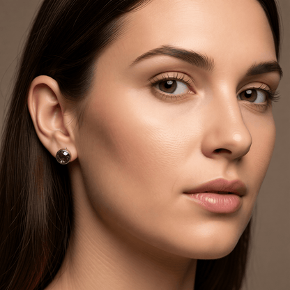 Oorstekers – Staal Kristal Licht Paars Zilverkleur (10mm) - Aramat Jewels - Oorbellen - cadeautip