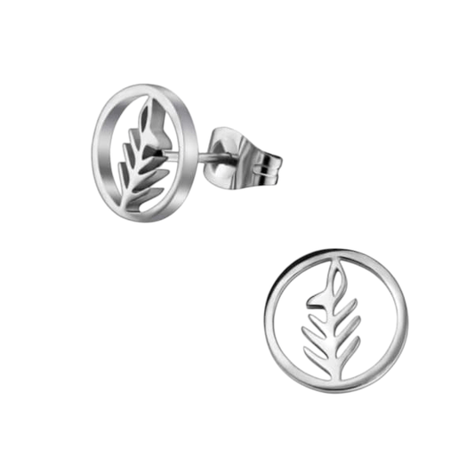 Open cirkel blad oorbellen 10 mm - oor2477 - 29840 - Oorbellen kopen# - 10mm - alles - blad