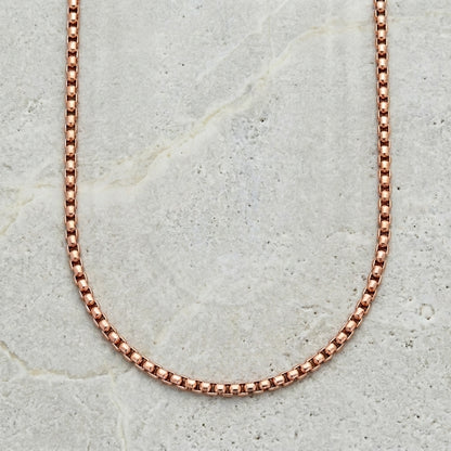 Rosékleurige Stalen Jasseron Ketting – Elegante Schakelketting Dames RVS