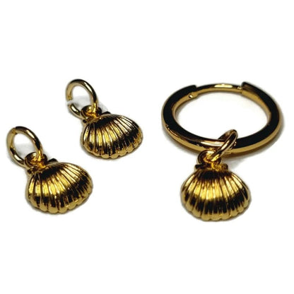 Een paar vergulde oorbellen