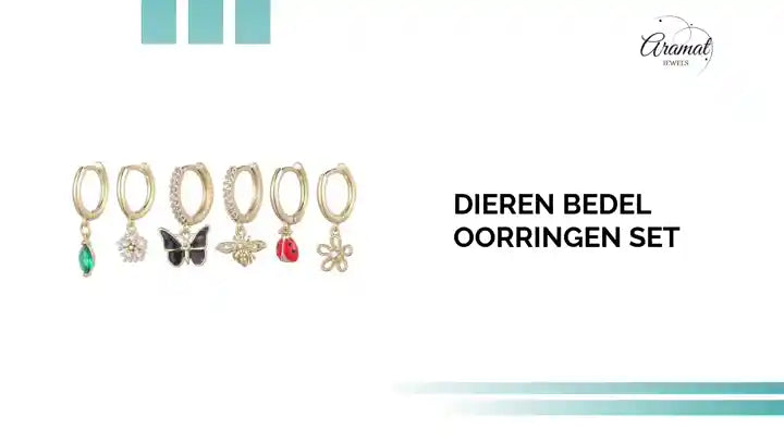 Dieren Bedel Oorringen Set by@Outfy