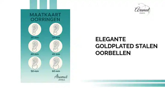 Elegante Goldplated Stalen Oorbellen by@Outfy