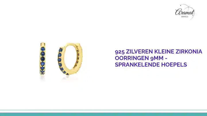925 Zilveren Kleine Zirkonia Oorringen 9mm - Sprankelende Hoepels by@Outfy