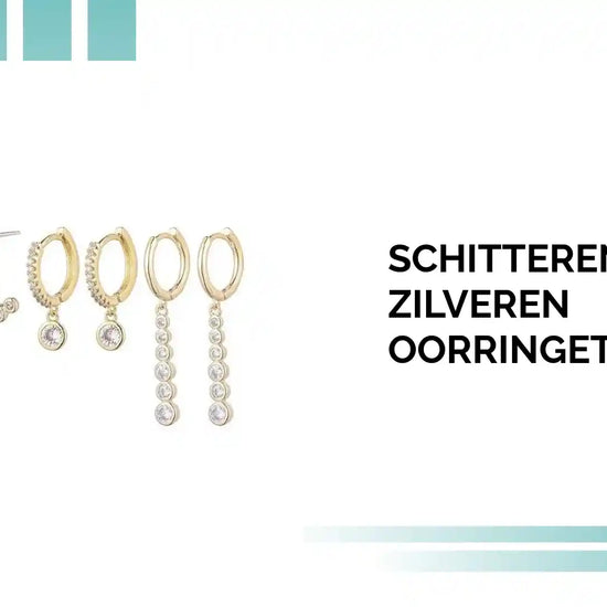 Schitterende Zilveren Oorringetjes Set by@Outfy