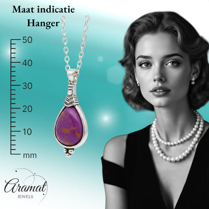 Collier bohème avec pendentif en forme de goutte