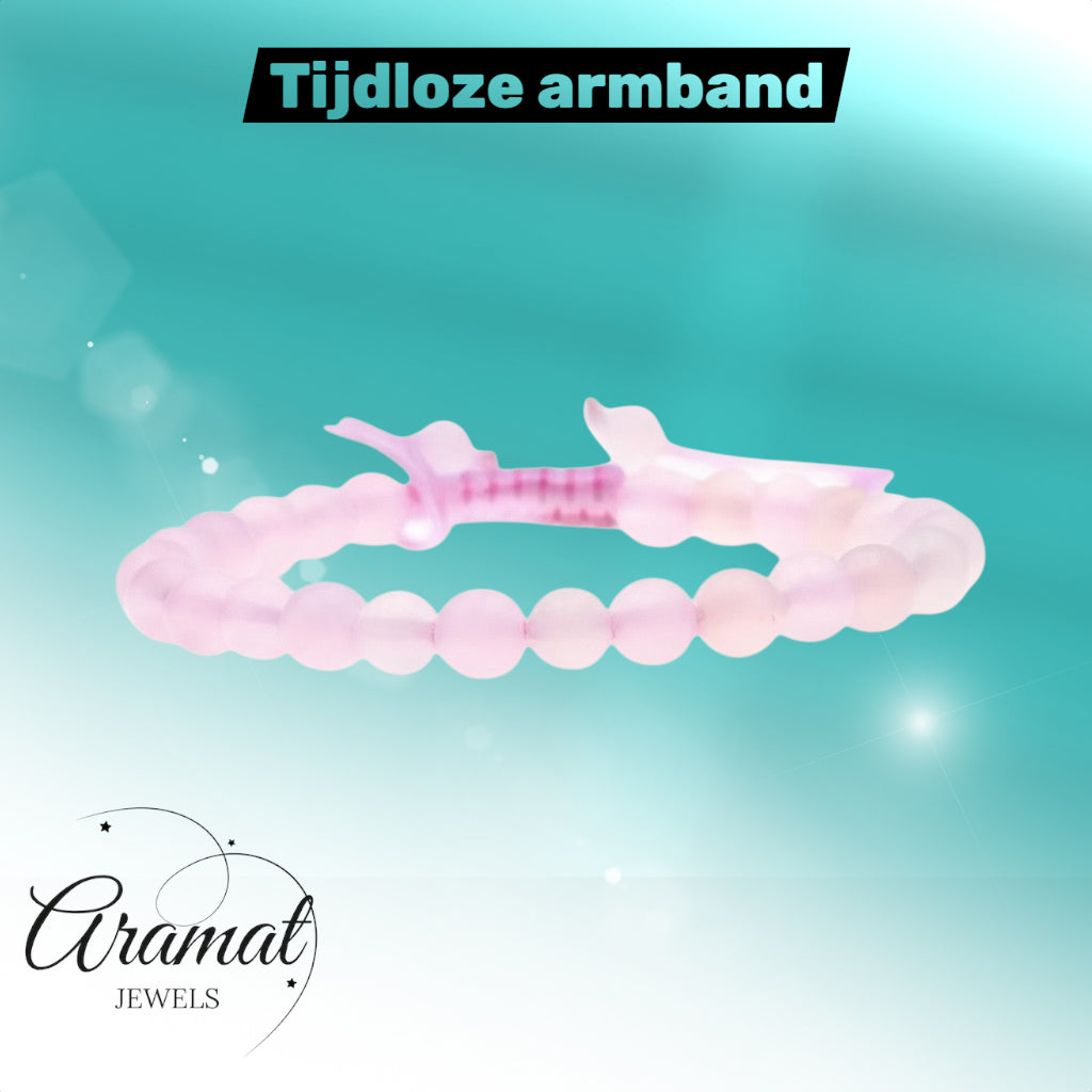 Roze Kwarts Armband verstelbaar