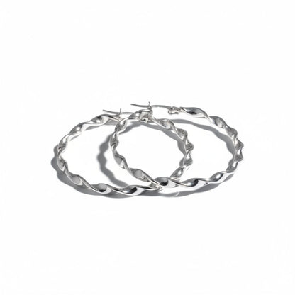 Stalen Gedraaide Oorringen