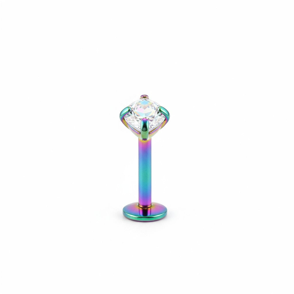 Piercing hélix multicolore en zircone AB 6 mm 1,2 mm