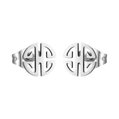 Roestvrij Stalen Oorbellen fantasie motief - oor1409 - Oorbellen kopen# - 9mm - alles