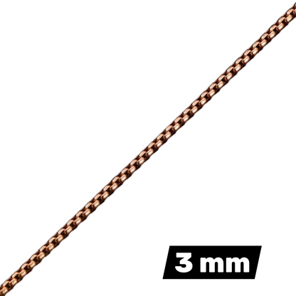 Rosékleurige Stalen Jasseron Ketting – Elegante Schakelketting Dames RVS