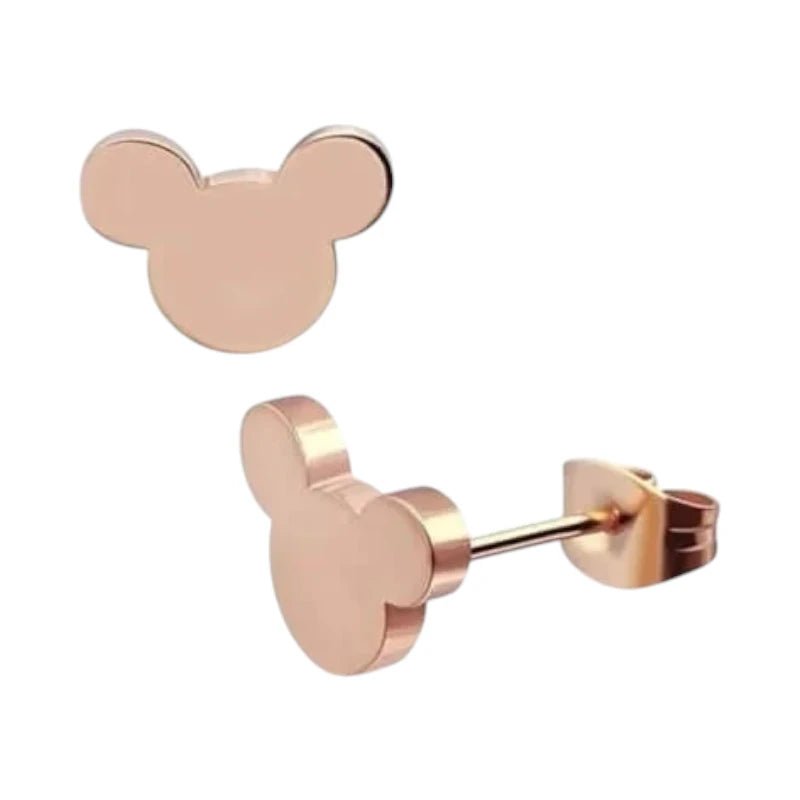 Rosékleurige Mickey Mouse Oorbellen – 8mm RVS - oor4225 - 80975 - Oorbellen kopen# - 8mm - alles - cadeau
