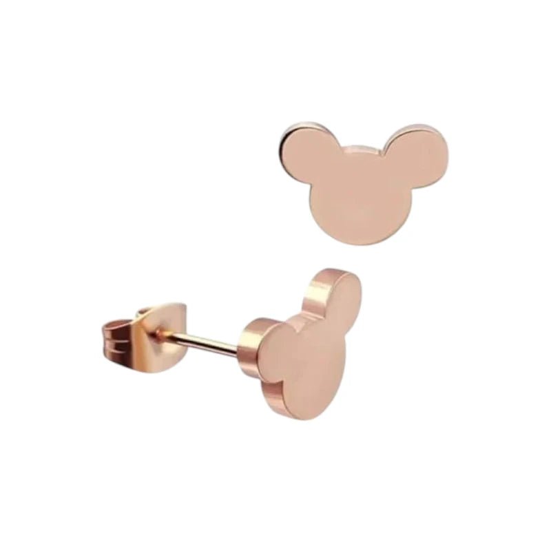 Rosékleurige Mickey Mouse Oorbellen – 8mm RVS - oor4225 - 80975 - Oorbellen kopen# - 8mm - alles - cadeau