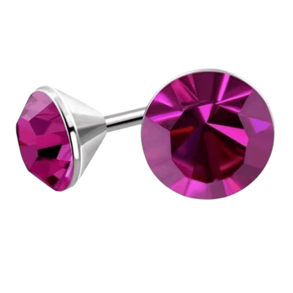 Roze Mini Kristal Oorbellen – 3mm – RVS - Aramat Jewels - Oorbellen - cadeautip