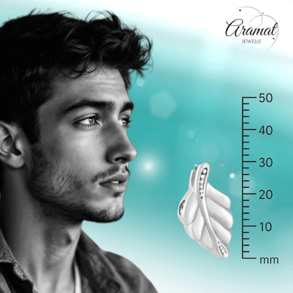 RVS Ashanger Blaadje - Zilverkleurig - hang482 - 9729 - Gedenkhangers kopen# - 30mm - alles - ashangers