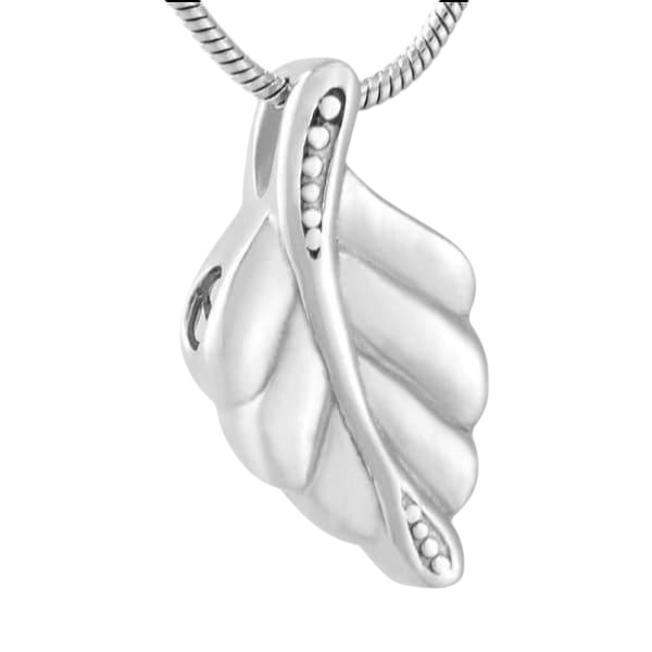 RVS Ashanger Blaadje - Zilverkleurig - hang482 - 9729 - Gedenkhangers kopen# - 30mm - alles - ashangers