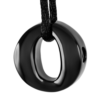 RVS Ashanger Open Cirkel - Zwart - hang858 - 9284 - Gedenkhangers kopen# - 20mm - alles - ashangers