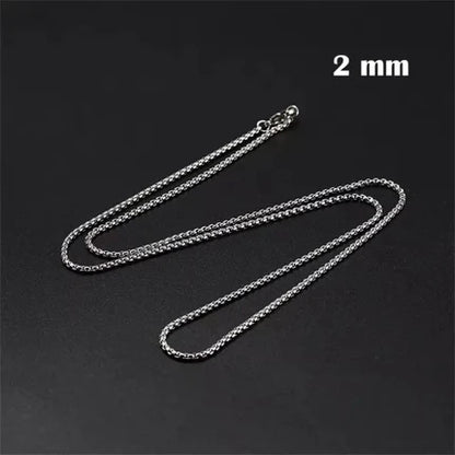 Zilverkleurige Jasseron Ketting 65 cm – 2 mm