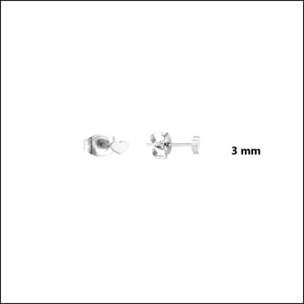 Een paar oorbellen met een enkele diamant