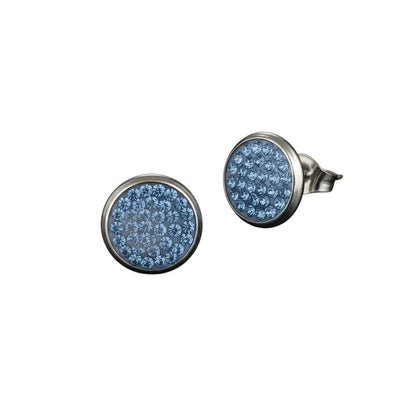 RVS Kristal Oorstekers 10mm Diverse Kleuren - Grote Zirkonia Studs - Aramat Jewels - RVS Sieraden - Oorbellen - cadeautip
