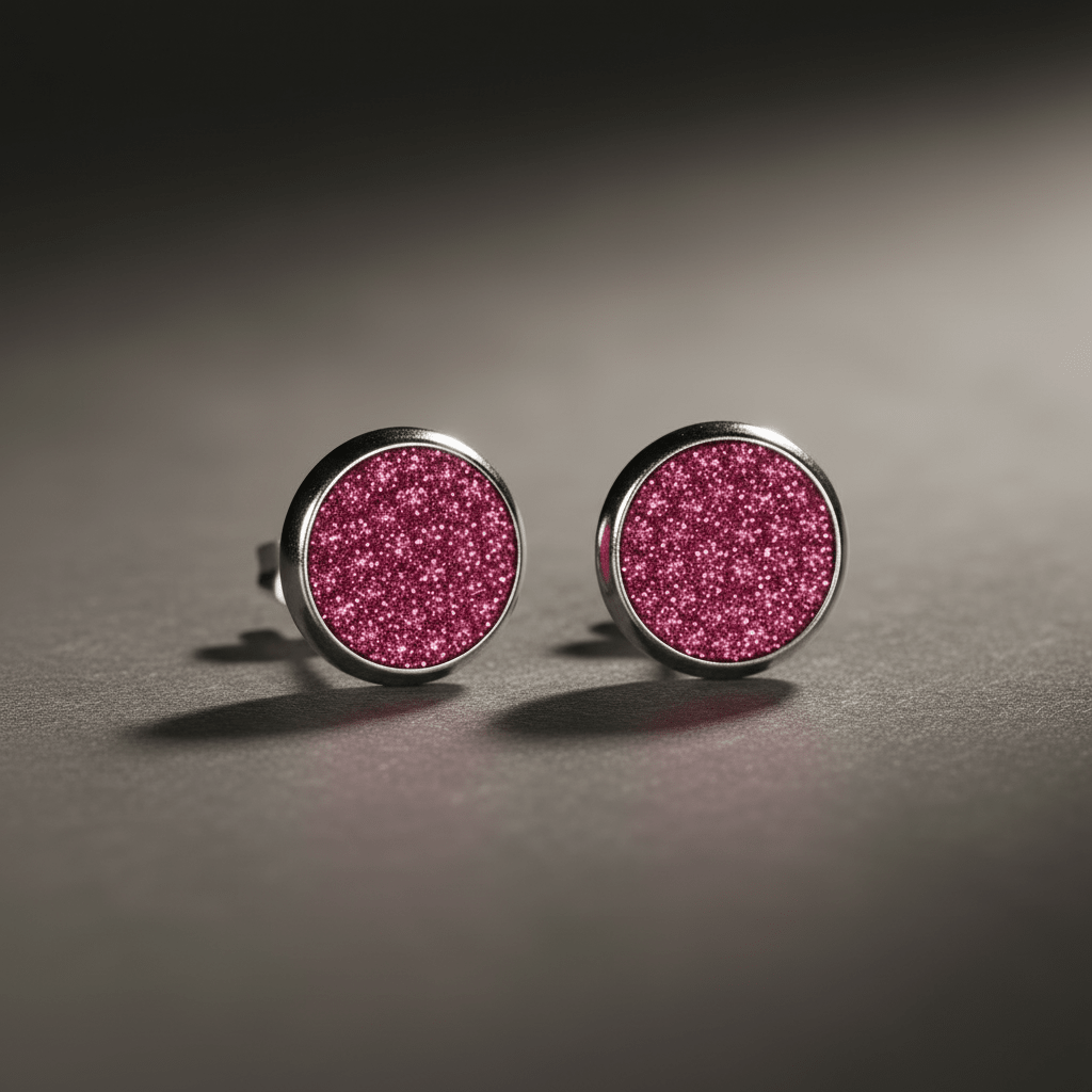 RVS Kristal Oorstekers 10mm Diverse Kleuren - Grote Zirkonia Studs - Aramat Jewels - RVS Sieraden - Oorbellen - cadeautip