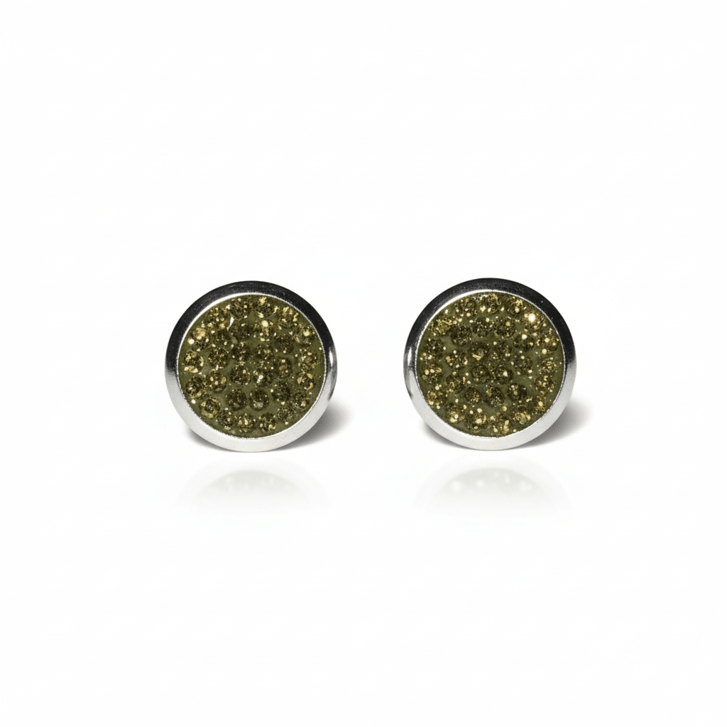 RVS Kristal Oorstekers 10mm Diverse Kleuren - Grote Zirkonia Studs - Aramat Jewels - RVS Sieraden - Oorbellen - cadeautip