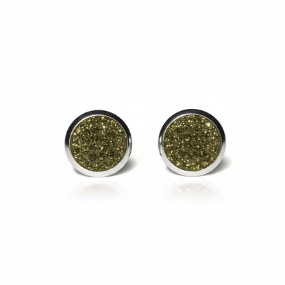 RVS Kristal Oorstekers 10mm Diverse Kleuren - Grote Zirkonia Studs - Aramat Jewels - RVS Sieraden - Oorbellen - cadeautip