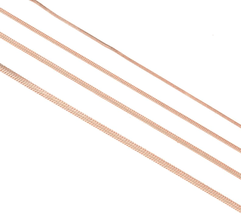 RVS Slangenketting Roségoud Rond - Soepele Snake Chain Ketting - Aramat Jewels - RVS Sieraden - Halskettingen - cadeautip