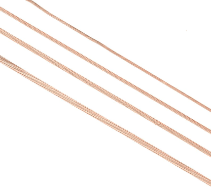 RVS Slangenketting Roségoud Rond - Soepele Snake Chain Ketting - Aramat Jewels - RVS Sieraden - Halskettingen - cadeautip