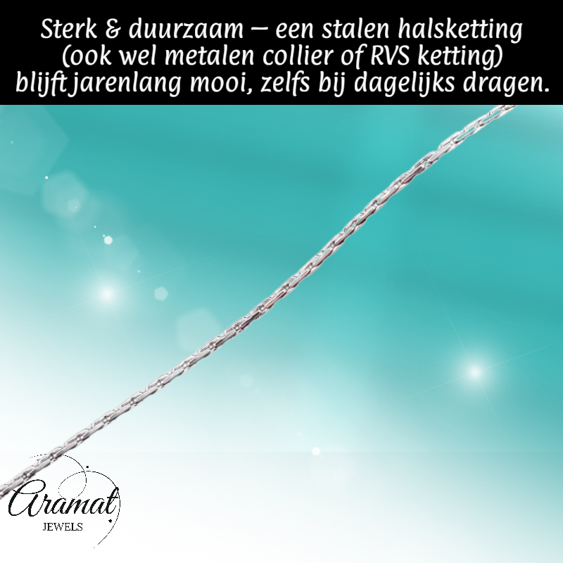 Chaîne serpent unisexe en acier inoxydable argenté