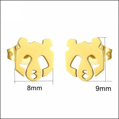 Vergulde kat oorbellen