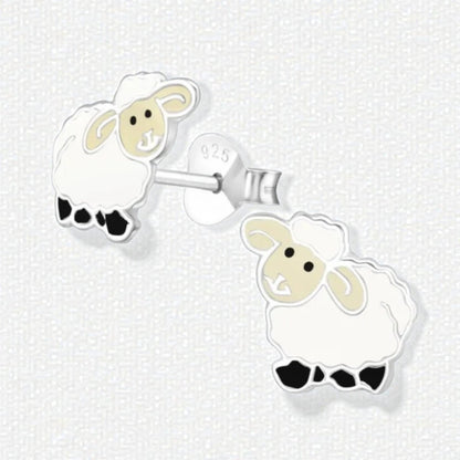 Schattige Zilveren Schaap Oorbellen voor Meisjes - Aramat Jewels - Oorbellen - cadeautip