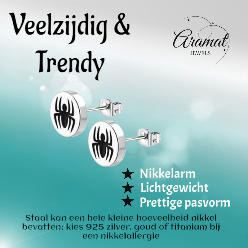 Spin Oorbellen Zilverkleurig RVS – 10mm – Uniseks Dierenoorstekers - oor2844 - tte775 - Oorbellen kopen# - 10mm - alles - cadeau