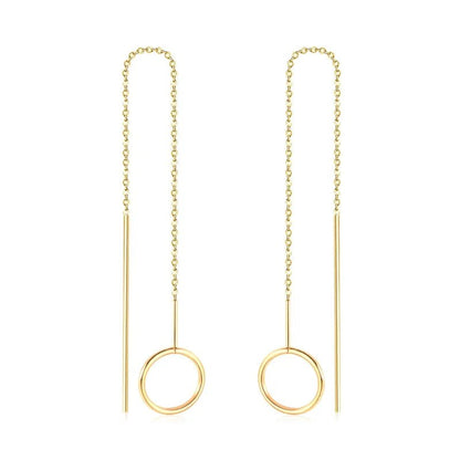 De gouden cirkel oorbellen