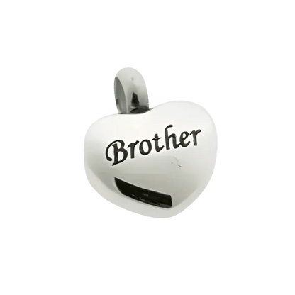 Sterling zilveren broeder bedel