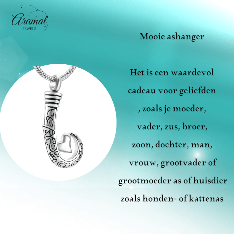 Stalen Ashanger Vishaak - Zilverkleur & Zwart - hang1332 - 9977 - Gedenkhangers kopen# - 40mm - alles - ashangers